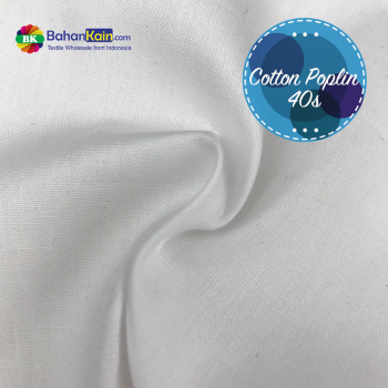  Kain Katun Poplin 40s