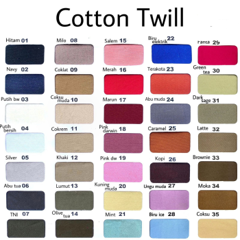 Kain Katun Twill Sueding