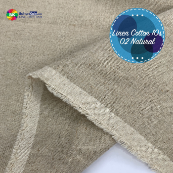 Kain Linen Cotton 10s 02 Natural