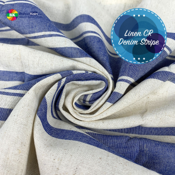 Kain Linen CR Denim Stripe