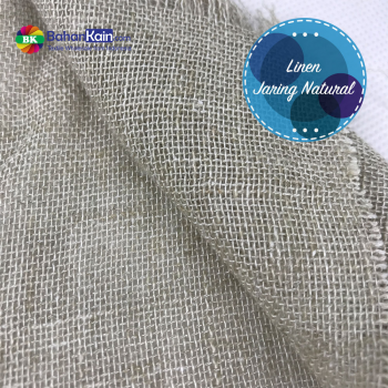 Kain Linen Jaring Natural