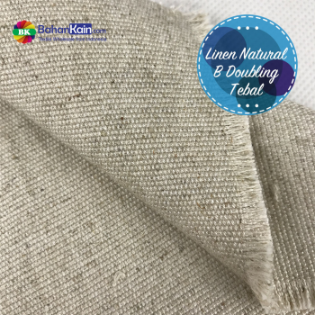 Kain Linen Natural B Doubling Tebal