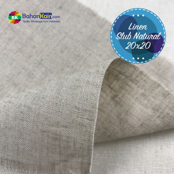 Kain Linen Slub Natural 20x20