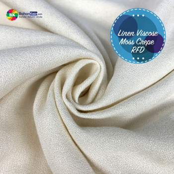 Kain Linen Viscose Moss Crepe RFD
