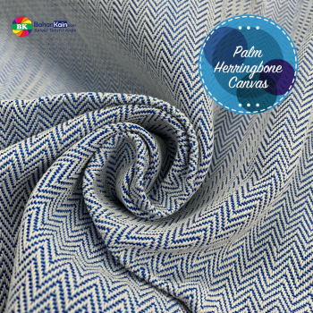 Kain Palm Herringbone Canvas