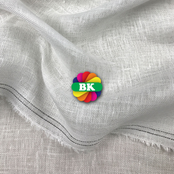 Kain Pure Linen Garza White