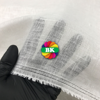 Kain Pure Linen Garza White