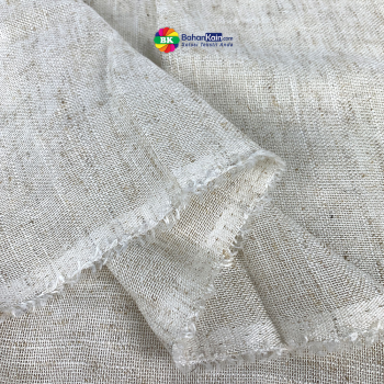 Kain Rayon Linen Slub Natural