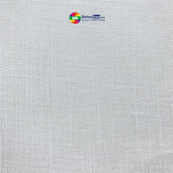 Kain Rayon Linen Slub Off White