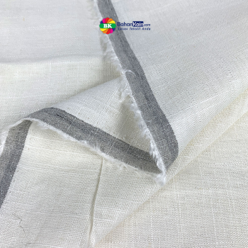 Kain Rayon Linen Slub Off White