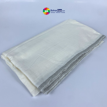 Kain Rayon Linen Slub Off White