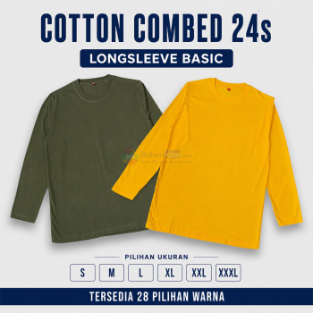 Kaos Cotton Combed 24s Lengan Panjang
