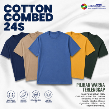 Kaos Cotton Combed 24s Lengan Pendek