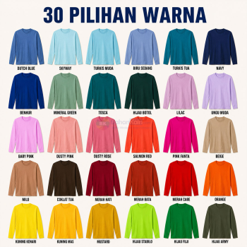 Kaos Cotton Combed 30s Lengan Panjang