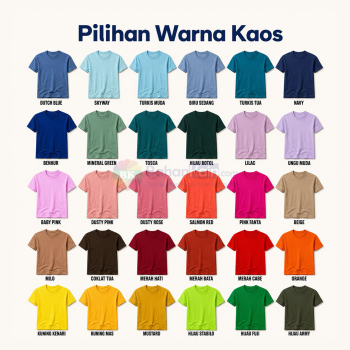 Kaos  Cotton Combed 30s Lengan Pendek