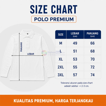 Kaos Polo Premium Lengan Panjang