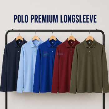 Kaos Polo Premium Lengan Panjang