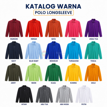 Kaos Polo Premium Lengan Panjang