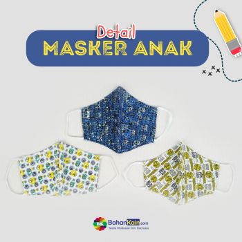 Masker Anak Motif