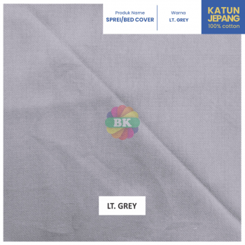 Sprei / Bed Cover Katun Jepang Polos Yellow, Olive, Coral Pink, Blue, Grey, Light grey