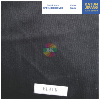 Sprei / Bed Cover Katun Jepang Polos White, Black, Ivory, Red
