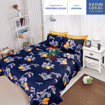 Sprei / bed cover katun lokal motif