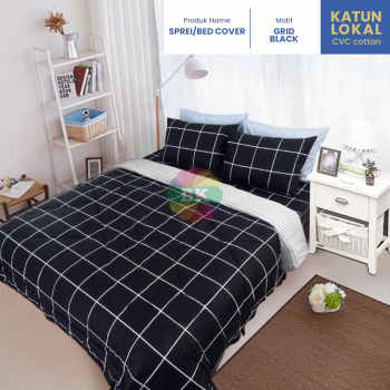 Sprei / bed cover katun lokal motif