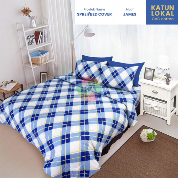 Sprei / bed cover katun lokal motif