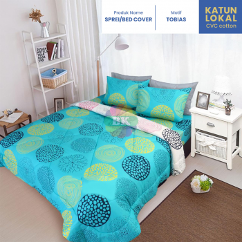Sprei / bed cover katun lokal motif
