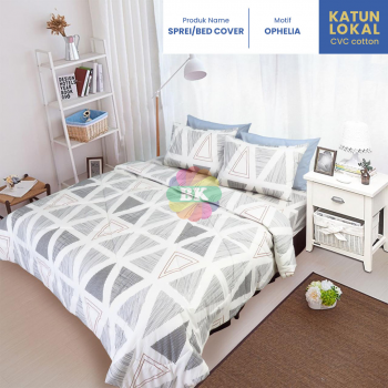 Sprei / bed cover katun lokal motif