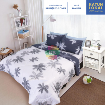 Sprei / bed cover katun lokal motif