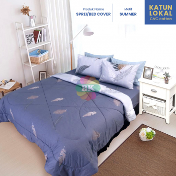 Sprei / bed cover katun lokal motif 