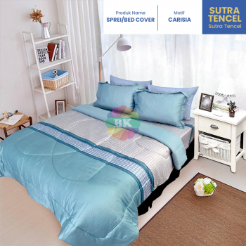 Sprei / Bed Cover Sutra Tencel Motif Rishn, levina, forest, divya, carisia, sutra ivory