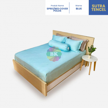 Sprei / Bed Cover Sutra Tencel Polos Navy, Blue, Beaver, Cream