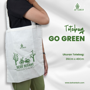 Totebag Blacu Go Green